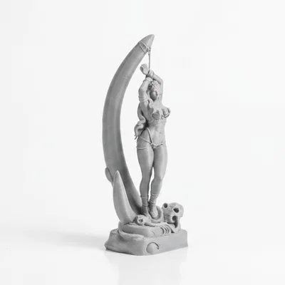 Mô hình Nữ chiến binh xiềng xích Fantasy 3D - File in 3D ấn tượng