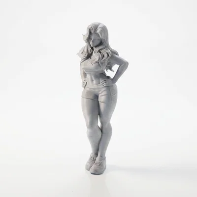 Mô Hình 3D Nữ Cổ Động Viên Thể Thao In 3D