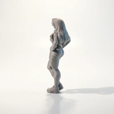 Mô Hình 3D Nữ Cổ Động Viên Thể Thao In 3D