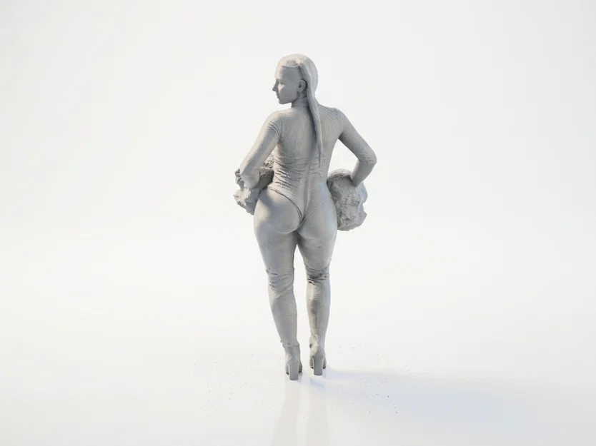 Mô Hình Nữ Cổ Vũ 3D (Cheerleader Figurine) Có Thể In Ấn - Image 1