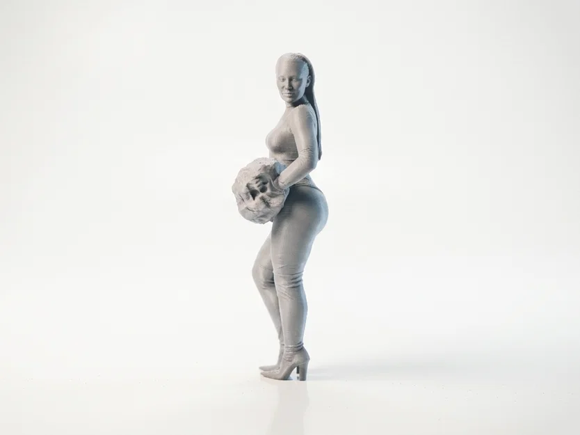 Mô Hình Nữ Cổ Vũ 3D (Cheerleader Figurine) Có Thể In Ấn - Image 2