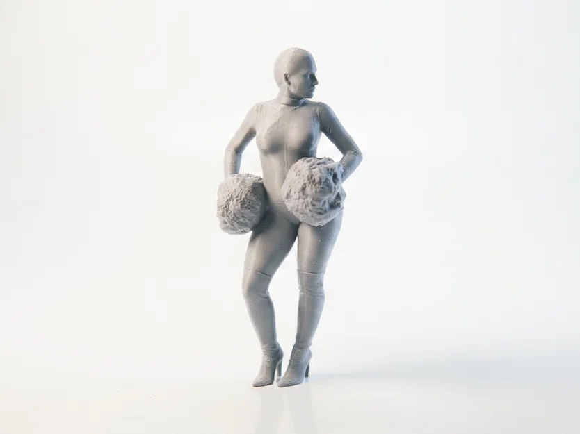 Mô Hình Nữ Cổ Vũ 3D (Cheerleader Figurine) Có Thể In Ấn - Image 3
