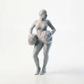 Mô Hình Nữ Cổ Vũ 3D (Cheerleader Figurine) Có Thể In Ấn - Thumbnail 3