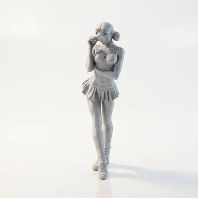 Mô hình Cheerleader đeo kính in 3D đầy cá tính