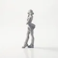Mô hình Cheerleader đeo kính in 3D đầy cá tính - Thumbnail 4