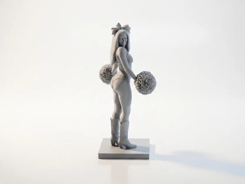 Mô hình 3D cô gái cổ vũ thể thao - Cheerleader Figurine - Image 1