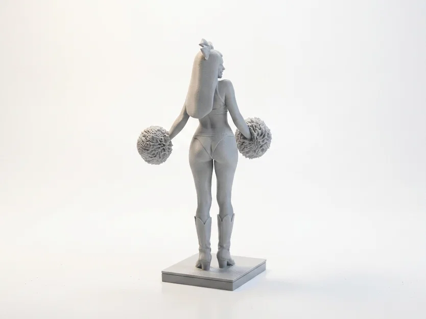 Mô hình 3D cô gái cổ vũ thể thao - Cheerleader Figurine - Image 2