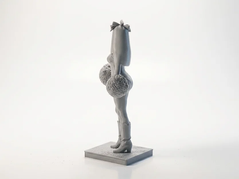 Mô hình 3D cô gái cổ vũ thể thao - Cheerleader Figurine - Image 3