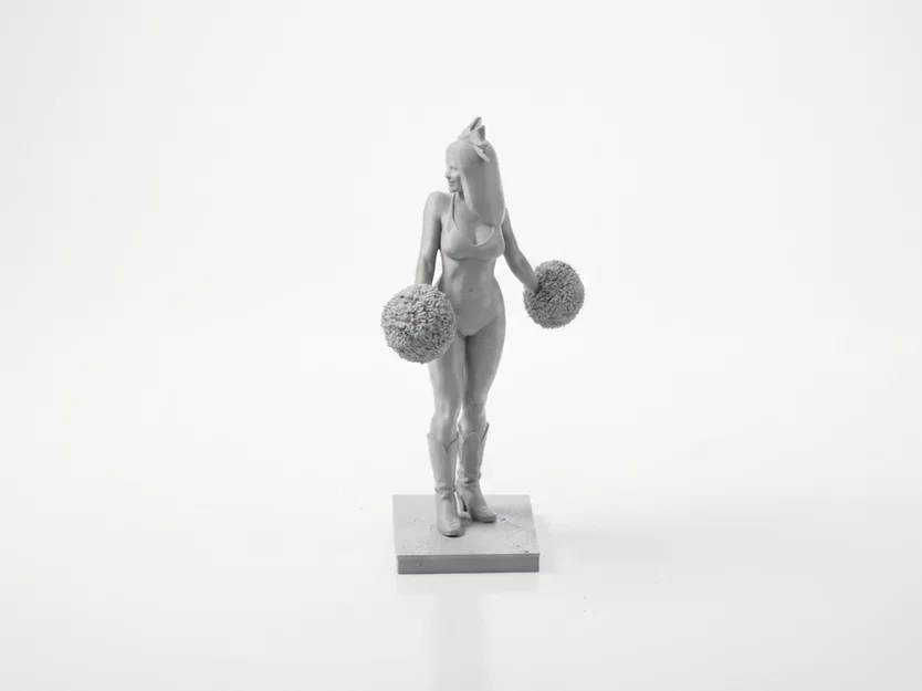 Mô hình 3D cô gái cổ vũ thể thao - Cheerleader Figurine - Image 4
