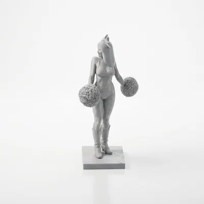 Mô hình 3D cô gái cổ vũ thể thao - Cheerleader Figurine