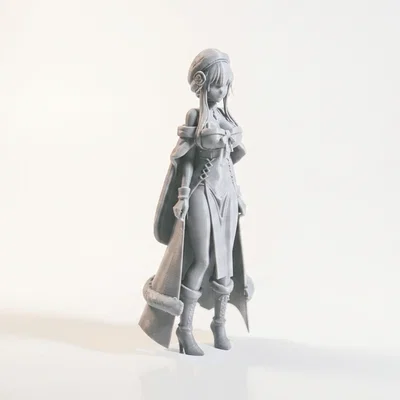 Mô hình tượng cô gái Anime Giáng sinh in 3D