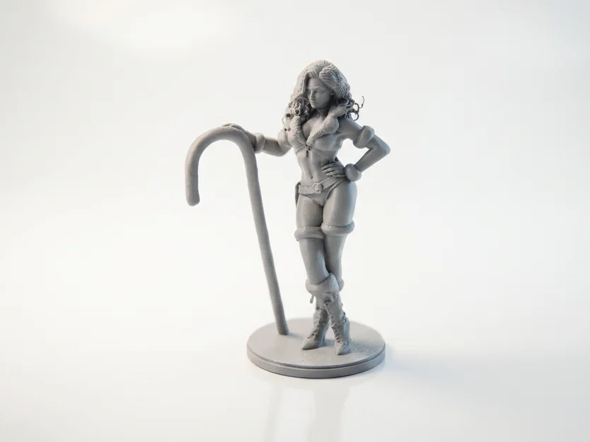Mô hình Candy Cane Pin-Up Figurine chủ đề lễ hội cho máy in 3D - Image 1