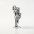 Mô hình tượng cô gái Candy Cane trang trí Giáng sinh in 3D - Thumbnail 3