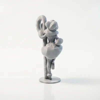 Mô hình tượng cô gái Candy Cane trang trí Giáng sinh in 3D