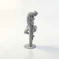 Mô hình tượng cô gái Candy Cane trang trí Giáng sinh in 3D - Thumbnail 4
