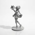 Mô hình 3D cô nàng anime quà tặng Giáng sinh - Thumbnail 1
