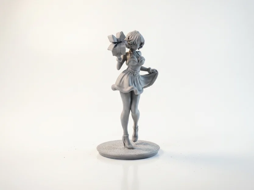 Mô hình 3D cô nàng anime quà tặng Giáng sinh - Image 2