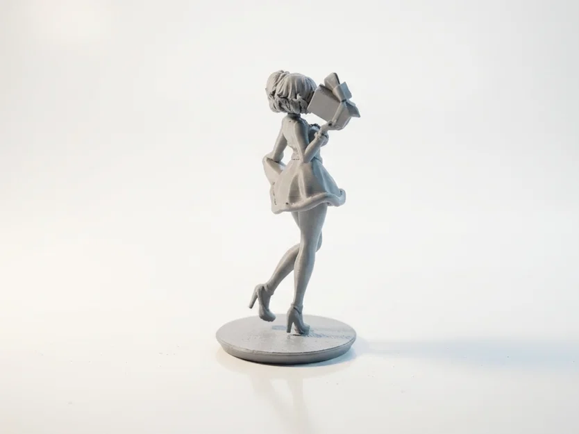 Mô hình 3D cô nàng anime quà tặng Giáng sinh - Image 3