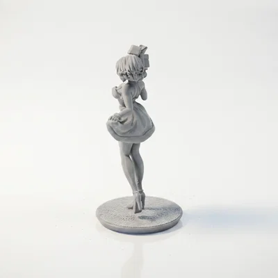 Mô hình 3D cô nàng anime quà tặng Giáng sinh