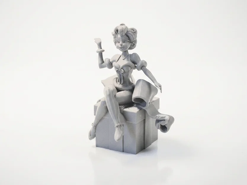 Mô hình tượng nữ nhân Christmas Gift Babe in 3D - Image 1