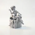 Mô hình tượng nữ nhân Christmas Gift Babe in 3D - Thumbnail 2