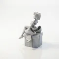 Mô hình tượng nữ nhân Christmas Gift Babe in 3D - Thumbnail 4