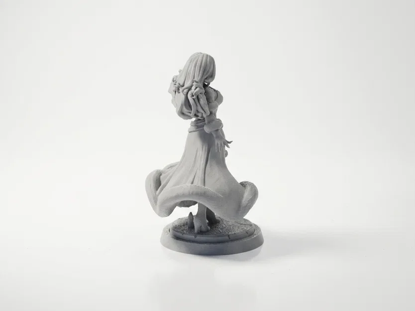 Mô hình tượng nữ xinh đẹp chủ đề Giáng sinh (File 3D in ấn) - Image 3