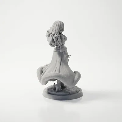 Mô hình tượng nữ xinh đẹp chủ đề Giáng sinh (File 3D in ấn)