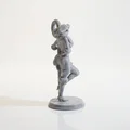 Mô hình tượng nữ cầm gậy kẹo Candy Cane - In 3D nghệ thuật - Thumbnail 3