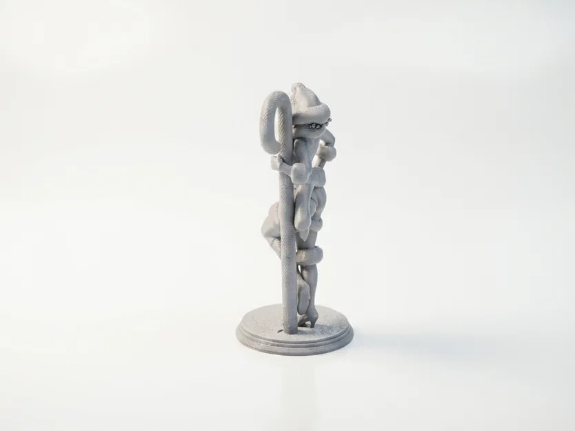 Mô hình tượng nữ cầm gậy kẹo Candy Cane - In 3D nghệ thuật - Image 4