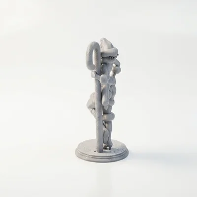 Mô hình tượng nữ cầm gậy kẹo Candy Cane - In 3D nghệ thuật