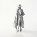 Mô hình 3D Quý cô sang trọng - Tượng thời trang nữ in 3D - Thumbnail 1