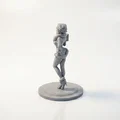 Mô hình 3D cô gái Giáng sinh cầm quà tặng - Tượng trang trí in 3D - Thumbnail 4