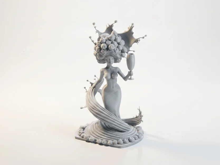 Mô hình 3D Quý Cô Nâng Ly Cocktail (Cocktail Lady Figurine) - Image 1