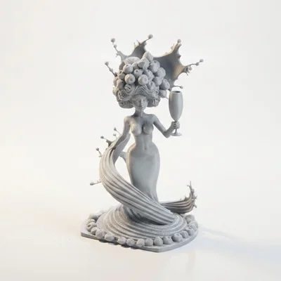 Mô hình 3D Quý Cô Nâng Ly Cocktail (Cocktail Lady Figurine)