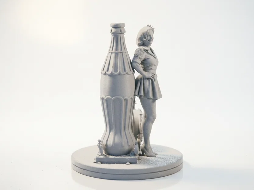 Mô hình 3D Nàng Pin-Up Phong Cách Cổ Điển Có Thể In Được - Image 2