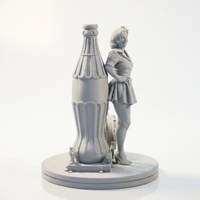 Mô hình 3D Nàng Pin-Up Phong Cách Cổ Điển Có Thể In Được