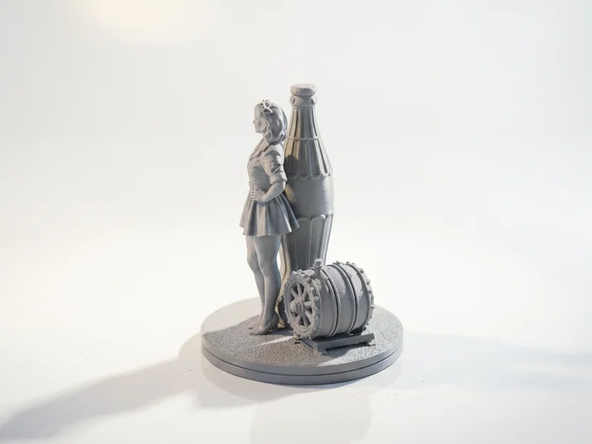 Mô hình 3D Nàng Pin-Up Phong Cách Cổ Điển Có Thể In Được - Image 4