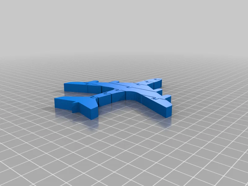 Flexi Airplane: Mô hình máy bay khớp nối in 3D linh hoạt - Image 1