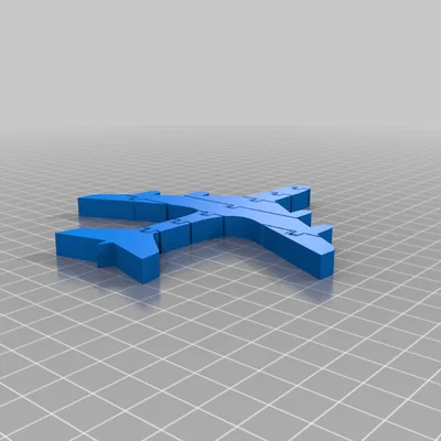 Flexi Airplane: Mô hình máy bay khớp nối in 3D linh hoạt
