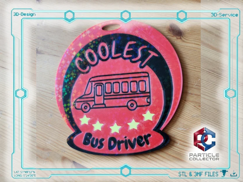 Bảng hiệu "Coolest Bus Driver" độc đáo - Image 1