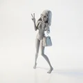 Mô hình nhân vật nữ Cool Beach Girl 3D có thể in được - Thumbnail 1