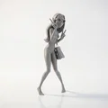 Mô hình nhân vật nữ Cool Beach Girl 3D có thể in được - Thumbnail 2