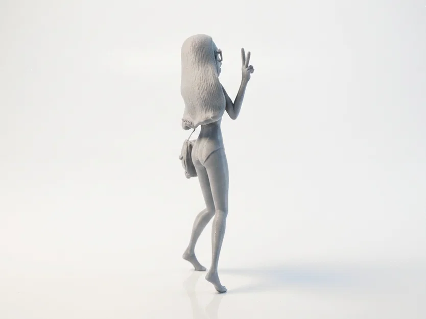 Mô hình nhân vật nữ Cool Beach Girl 3D có thể in được - Image 3