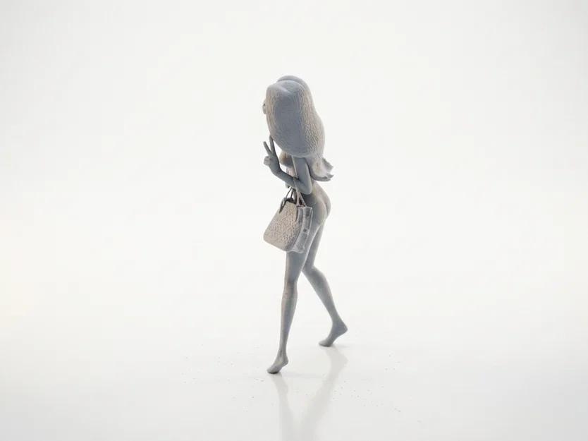 Mô hình nhân vật nữ Cool Beach Girl 3D có thể in được - Image 4
