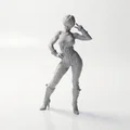 Mô hình tượng nhân vật nữ Cool Girl cực chất cho in 3D - Thumbnail 1