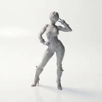 Mô hình tượng nhân vật nữ Cool Girl cực chất cho in 3D