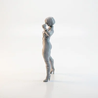 Mô hình tượng nhân vật nữ Cool Girl cực chất cho in 3D