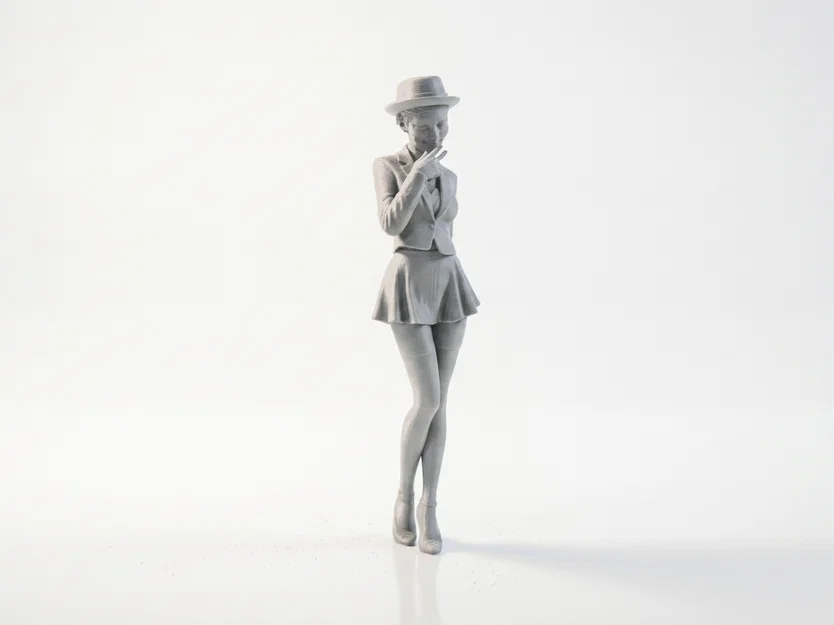 Mô hình Figurine nữ phong cách Cool Girl in 3D - Image 2