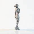 Mô hình Figurine nữ phong cách Cool Girl in 3D - Thumbnail 3